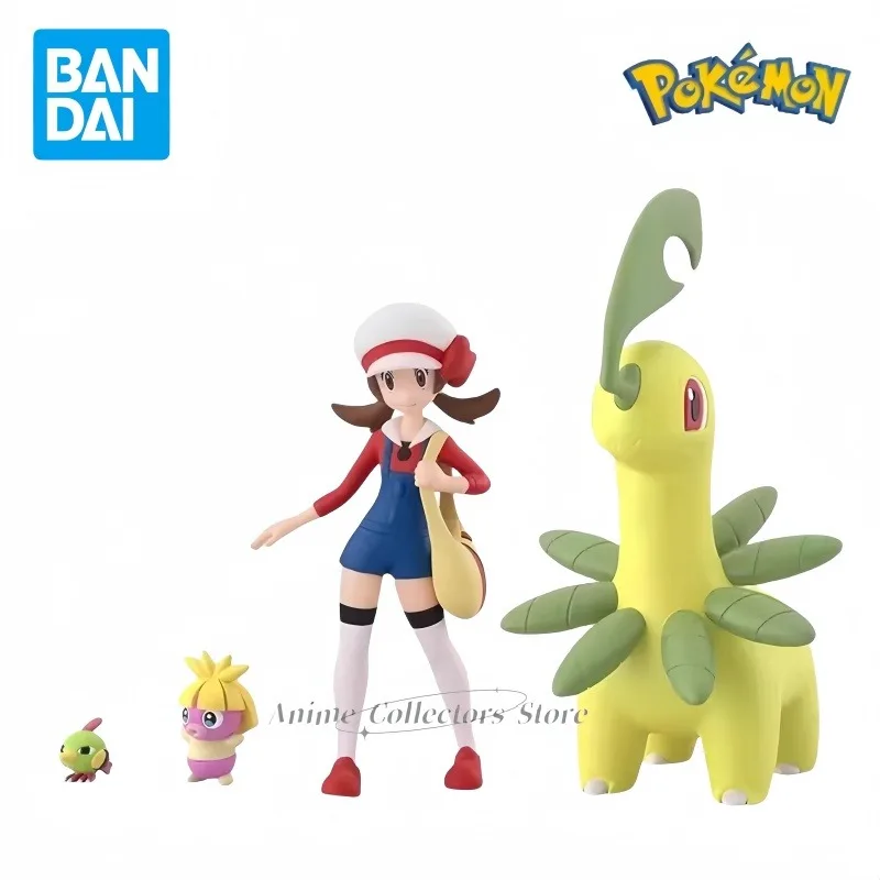 Bandai Pokémon Johto Region Proportional World Kotone Bay Leaf Natural Bird Anime Character Model Toy Ornaments Hand-made Gift