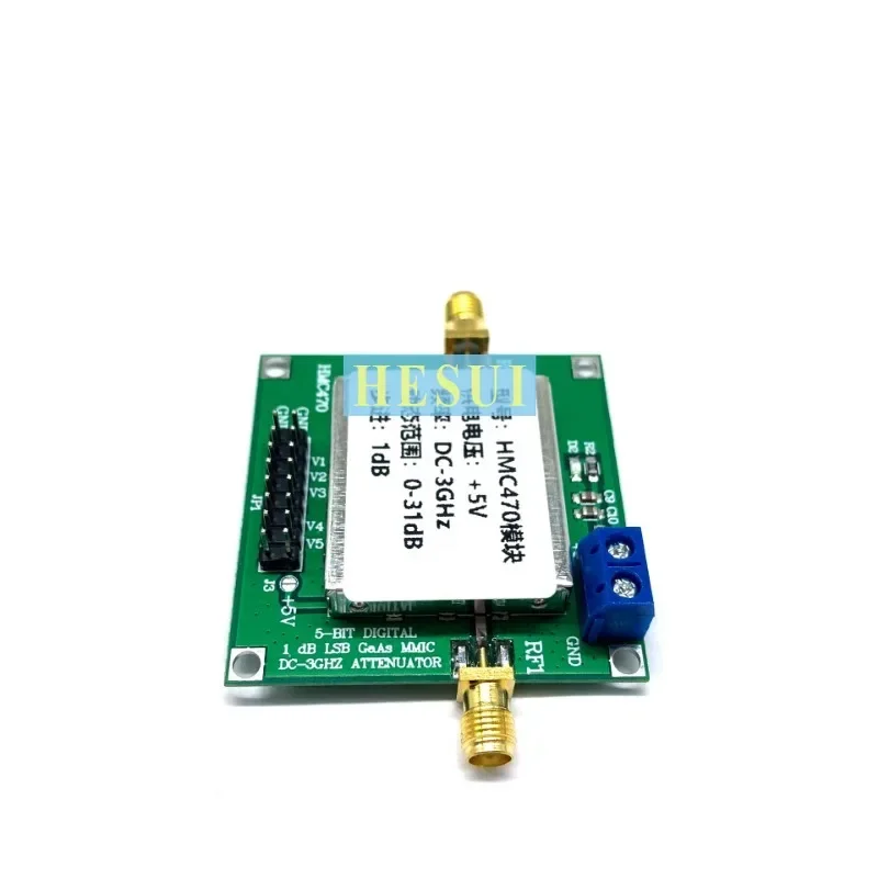 HMC470 digital RF attenuator module DC-3GHz 1dB stepping to 31dB can be manually and programmed