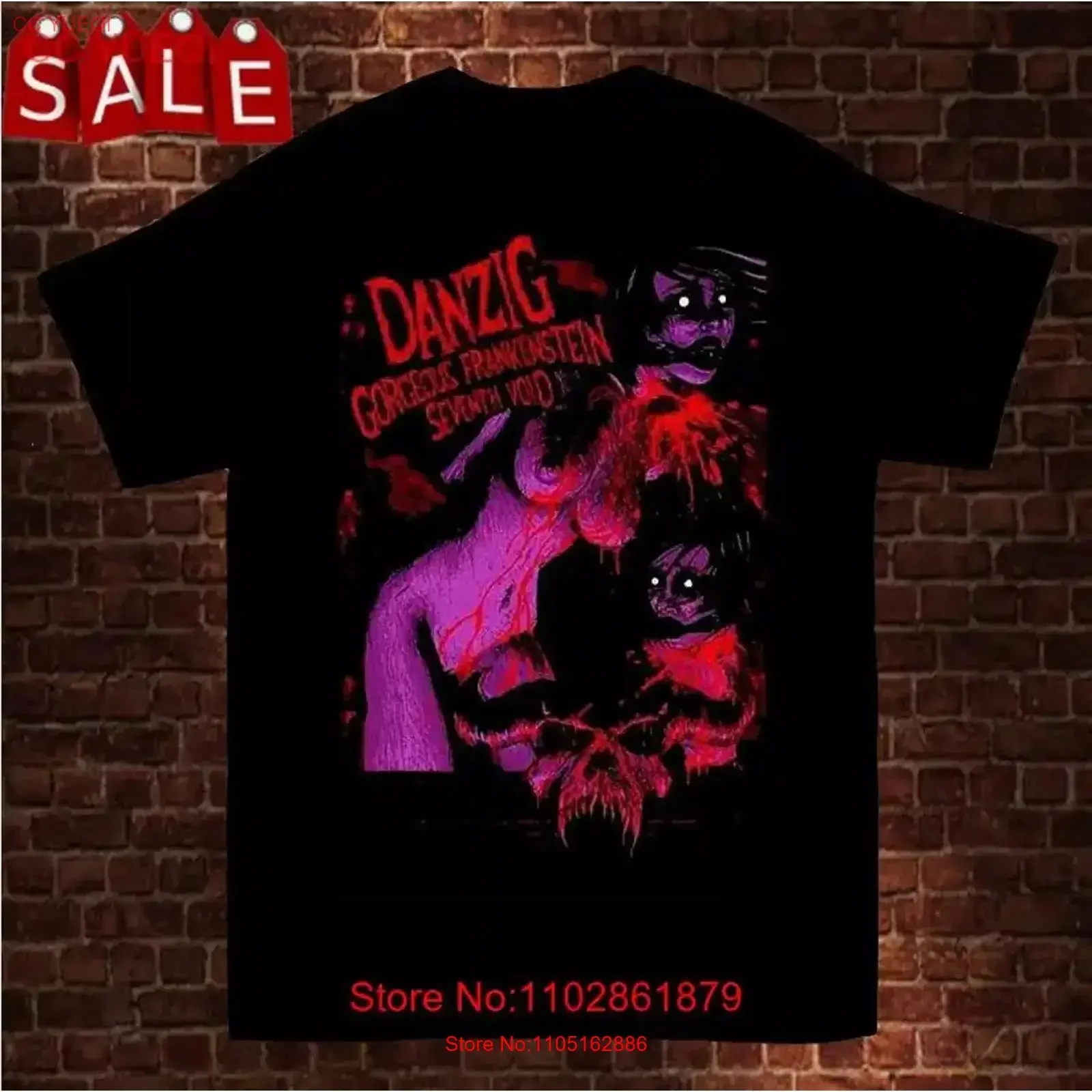 New Inspired Danzig For Fan Cotton Black T Shirt All Sizes S 5XL vintage Washed Unisex Versatile Slightly Soft Stylish Casual