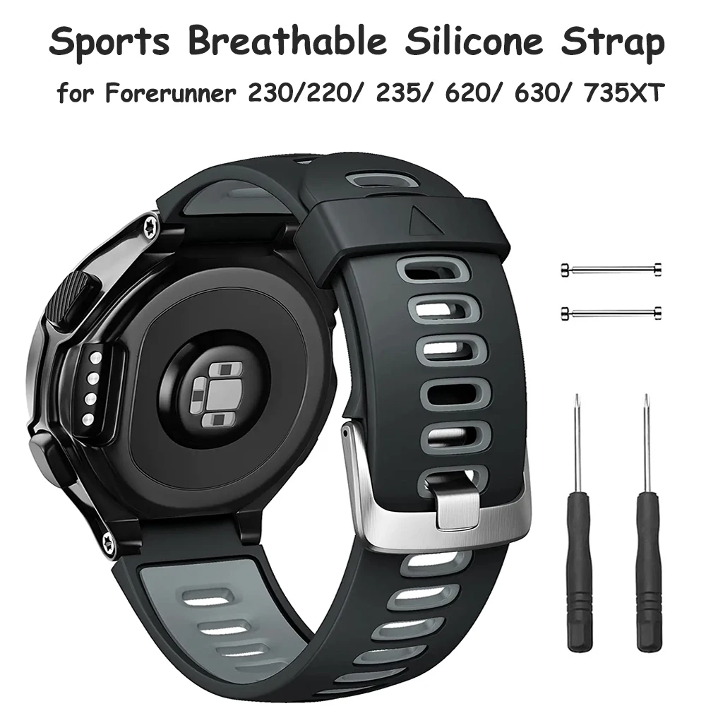 

for Forerunner 735XT Universal Replacement Watch Strap Sports Strap for Forerunner 235 230 220 620 630 S20 S5 S6 watch strap