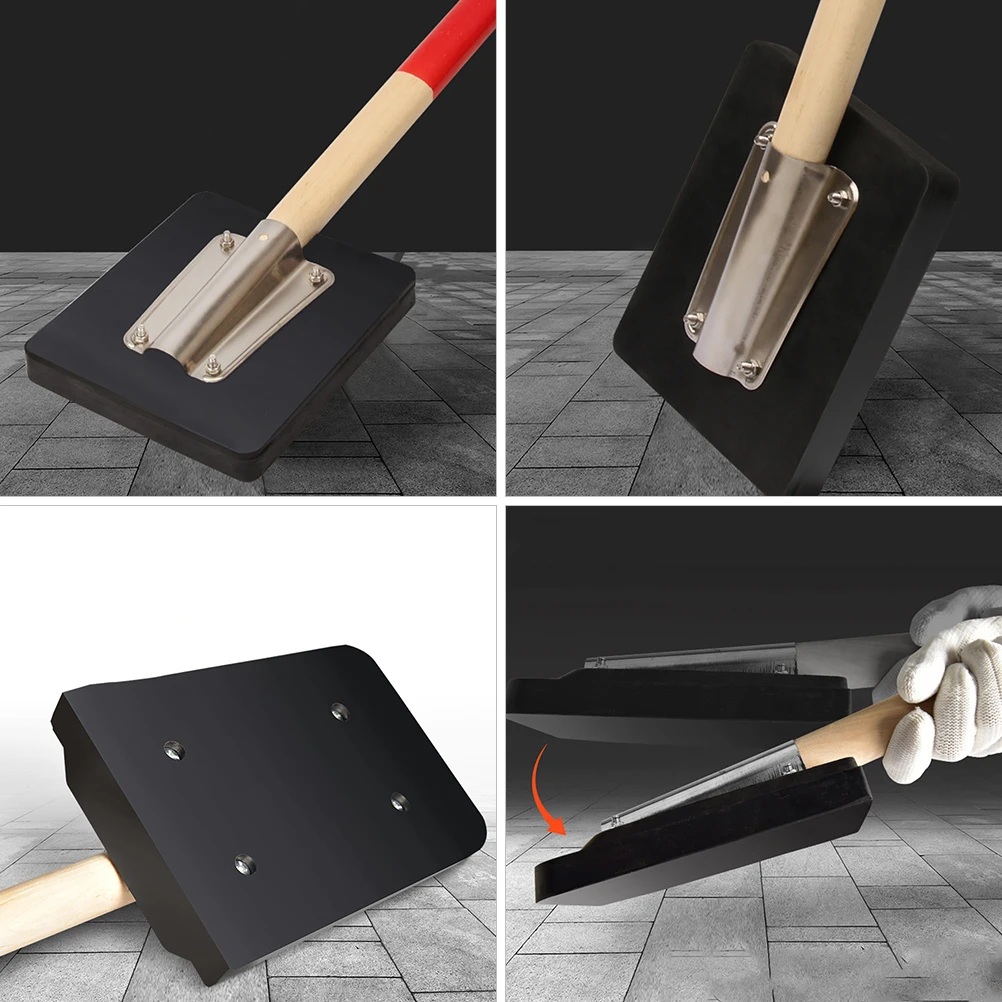 

Rubber Hammer Durable Non Slip Wooden Grip Ergonomic H Tiles Paving Construction Tool Useful Mallet Tile Flattening H Tools