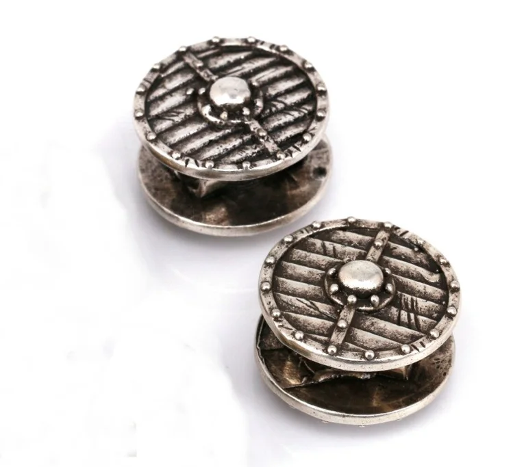 Fashion Lanyard Bead Metal Shield Shape for Original Paracord Survival Bracelet DIY Making