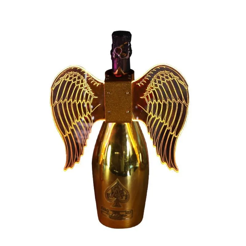 

LED luminous angel wings burst champagne head colorful flash stick bar KTV wine atmosphere cheering props