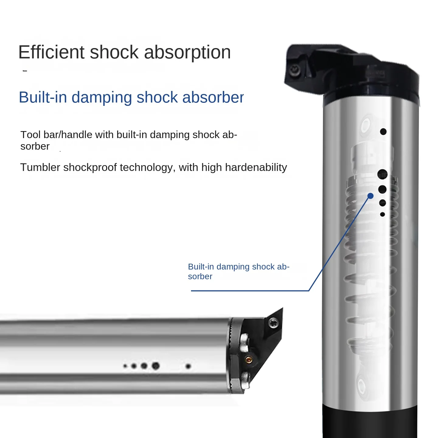 Damping Shock Absorption Shock-Resistant Tool Holder BT/HSK-LBK/FMB/ER Lengthened Deep Hole Fine Coarse Face Milling Made China
