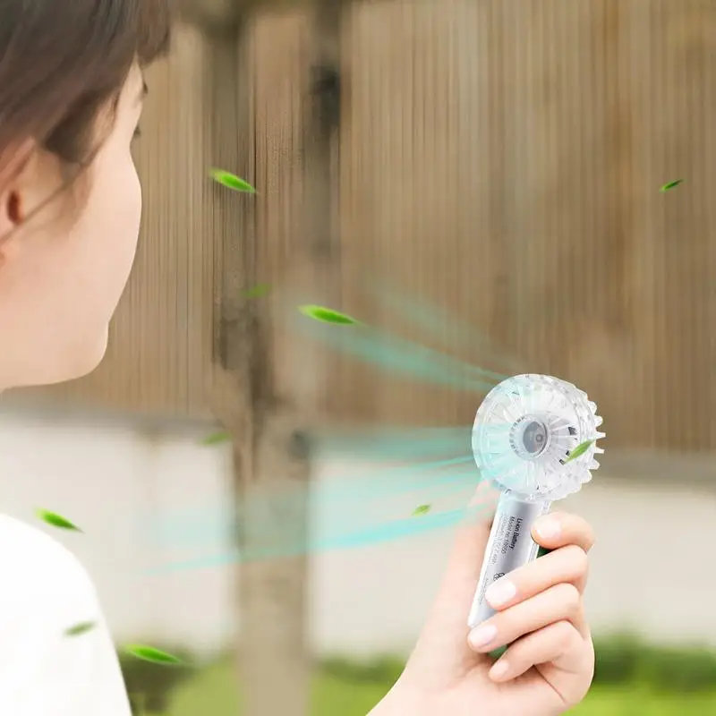 Personal Pocket Fan Handheld Pocket Fan Rechargeable Multi-Functional Personal Fan With Led Night Light Hand Fans Silent