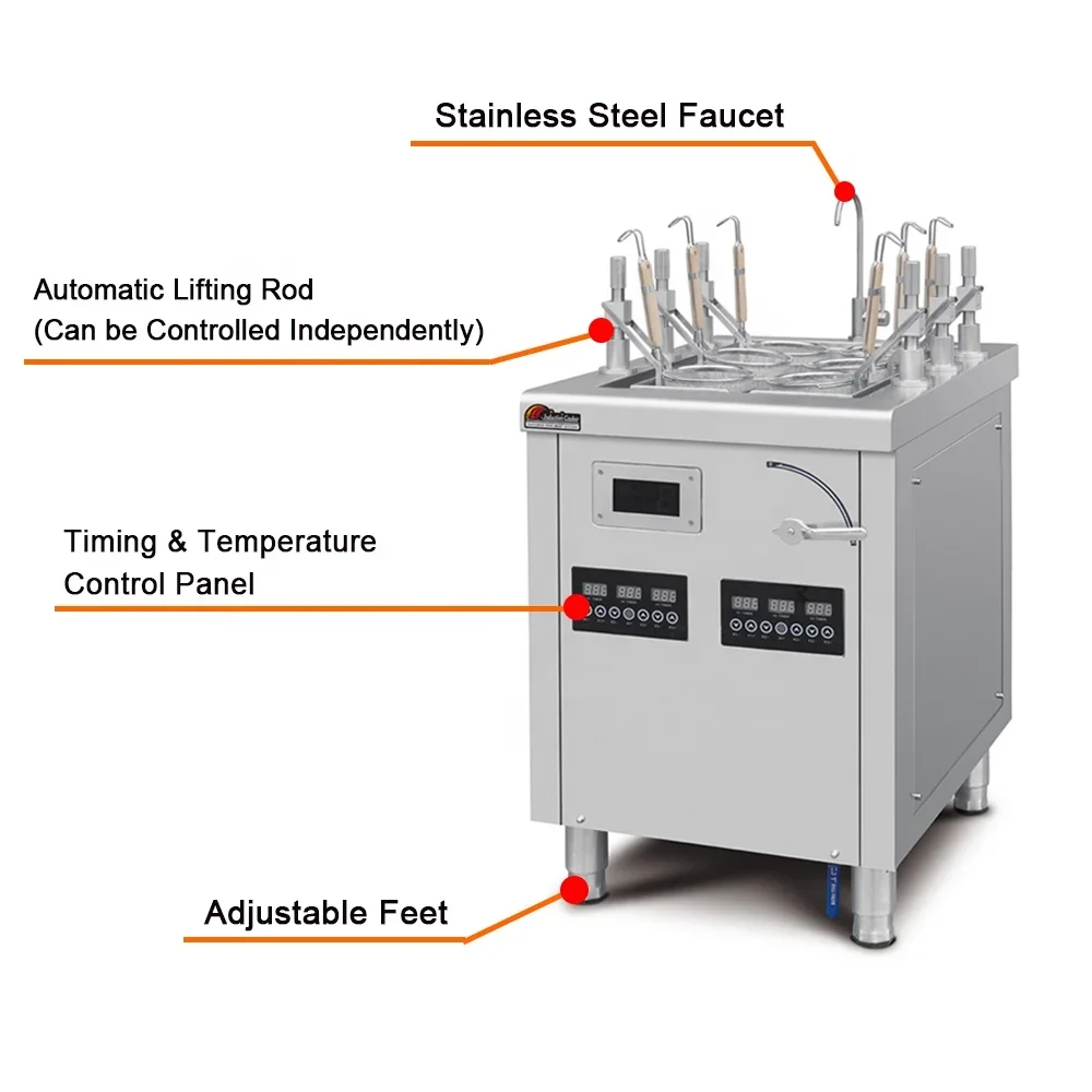 Макаронный котел с автоматическим подъемом, станция для приготовления лапши, ресторан, коммерческая индукционная машина для приготовления спагетти Gyoza Robot Ramen, машина для приготовления пищи