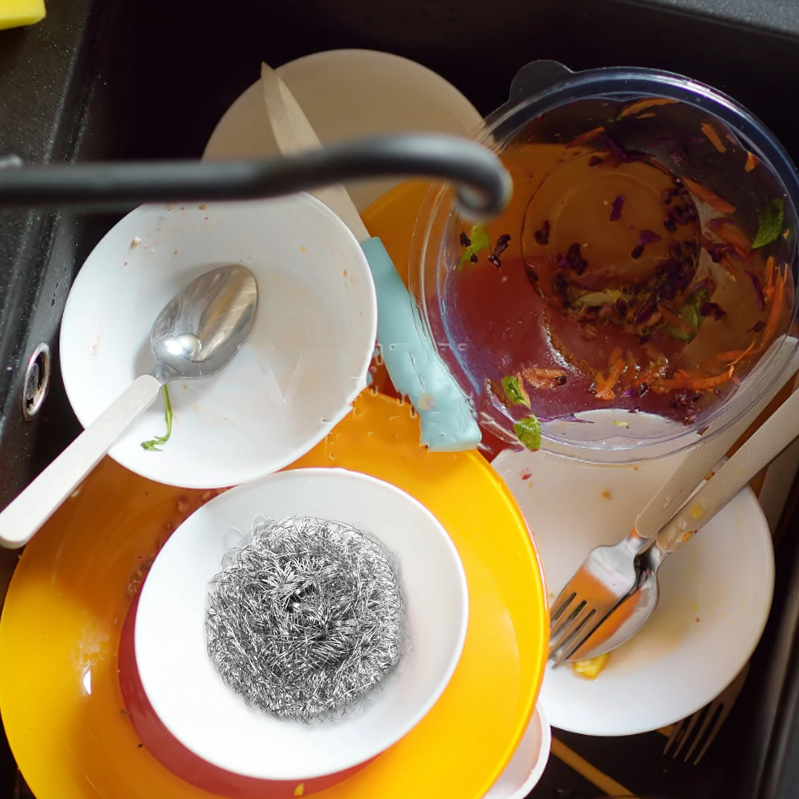 

Stainless Steel Kitchen Cleaner Dish Washing Tool Dish Cleaner Sponge Stainless Steel Cleaning Ball Scrubber Non Slip
