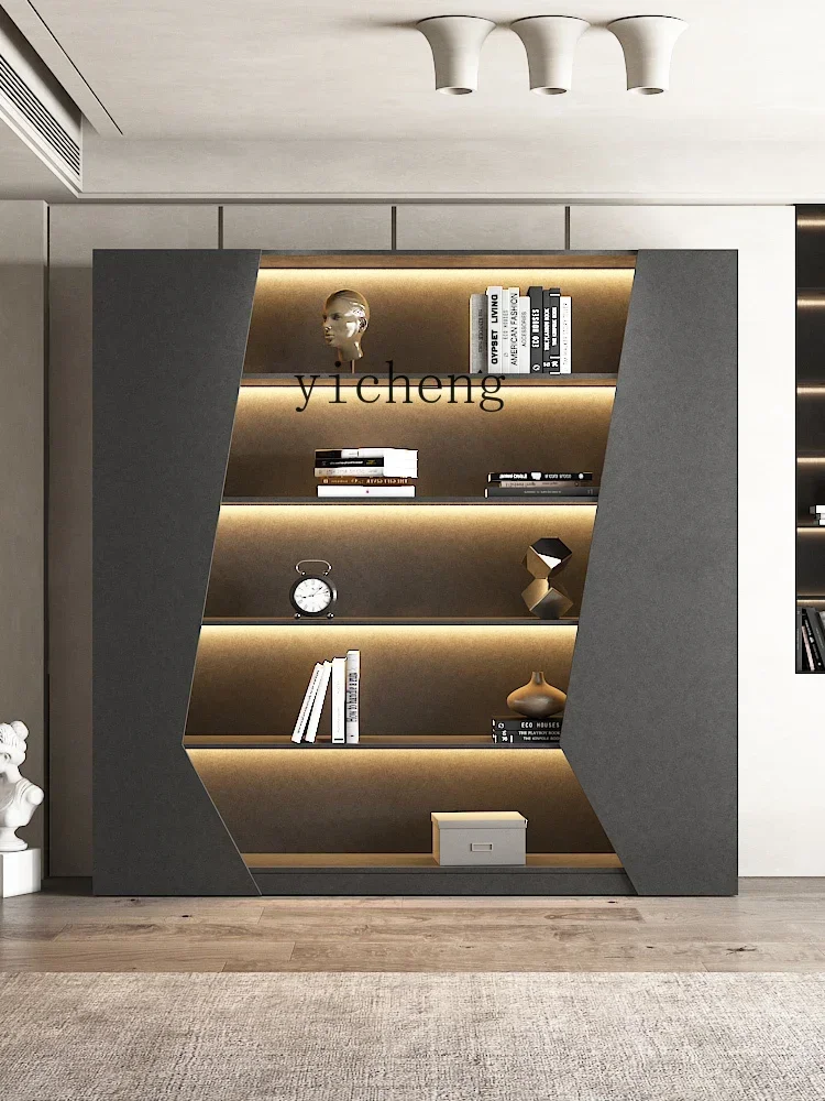Italian Minimalist Bookcase Bookshelf Modern Minimalist Display Cabinet Display Hallway