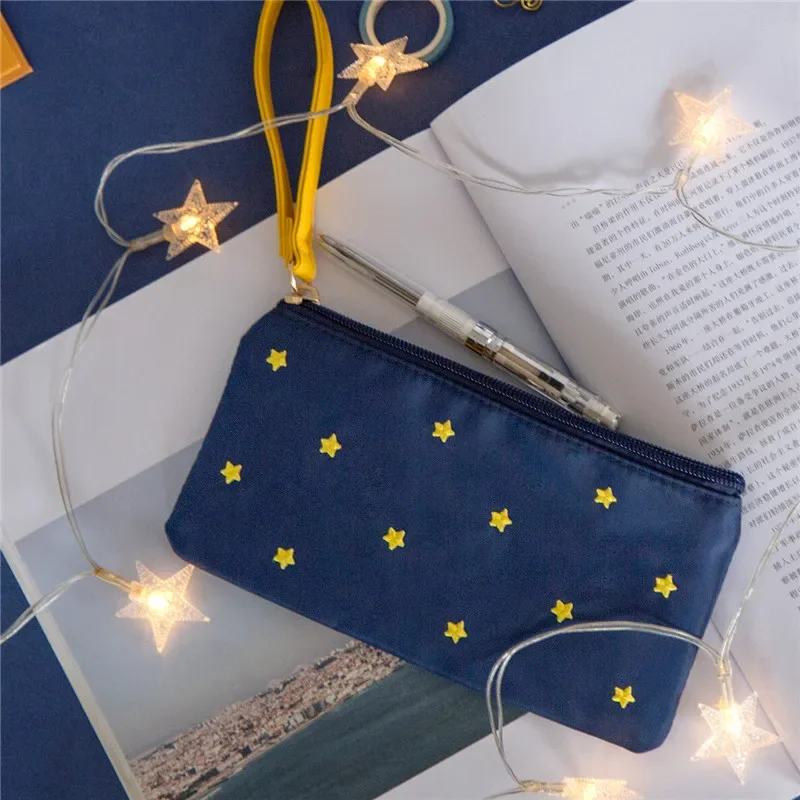 

Kinbor Original Good Night Pencil Case Canvas Bag Multi-function Zipper Pencil Case Pencil Bag 1PCS