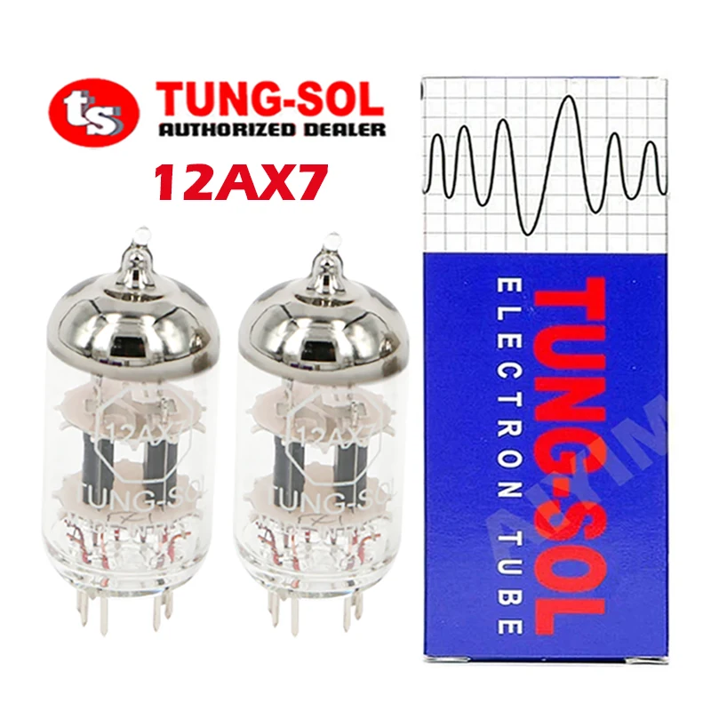 TUNG-SOL 12AX 7 rura próżniowa złota stopa zastępuje ECC83 ECC803, rura elektroniczna zestaw wzmacniacza zawory Audio Precis pasują do oryginalnych
