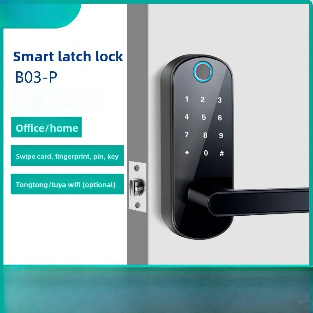 

Электронный смарт-замок с отпечатком пальца и паролем, наклонный однозапорный замок, считыватель IC-карт, маленький сферический замок