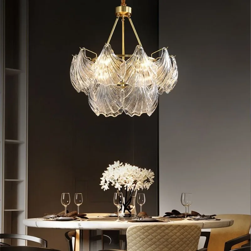 Living room simple atmosphere all copper dining room bedroom lighting Nordic style lamps