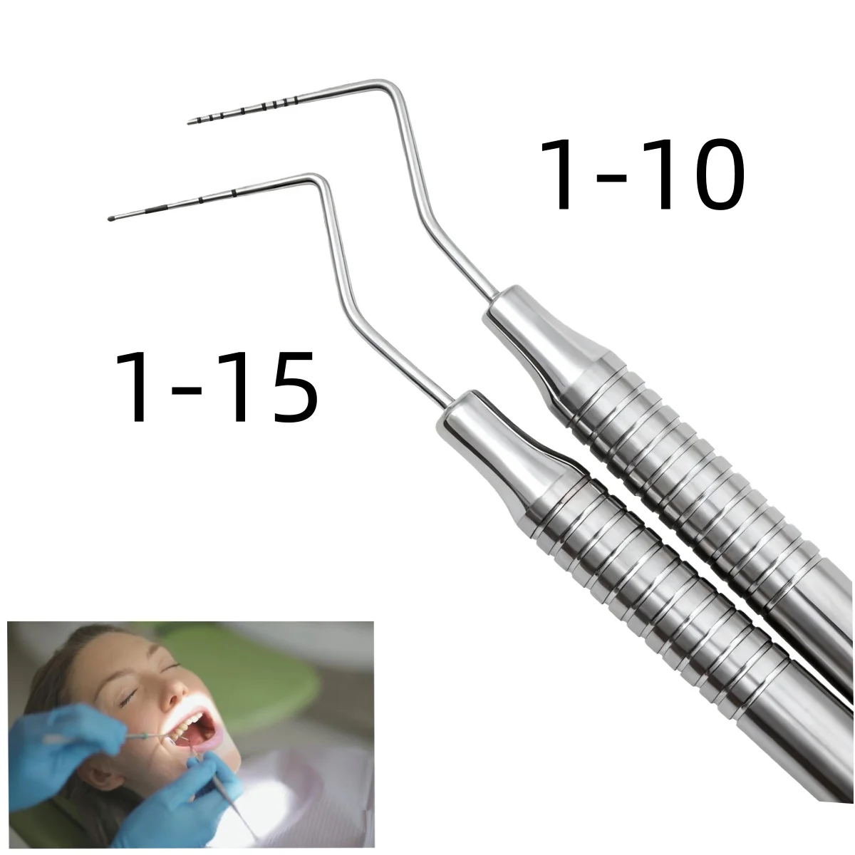 

Dental Periodontal Probe with Scale Stainless Steel CPI Explorer Probe for Dentist Endodontic Equipment & Teeth Cleaning Tool