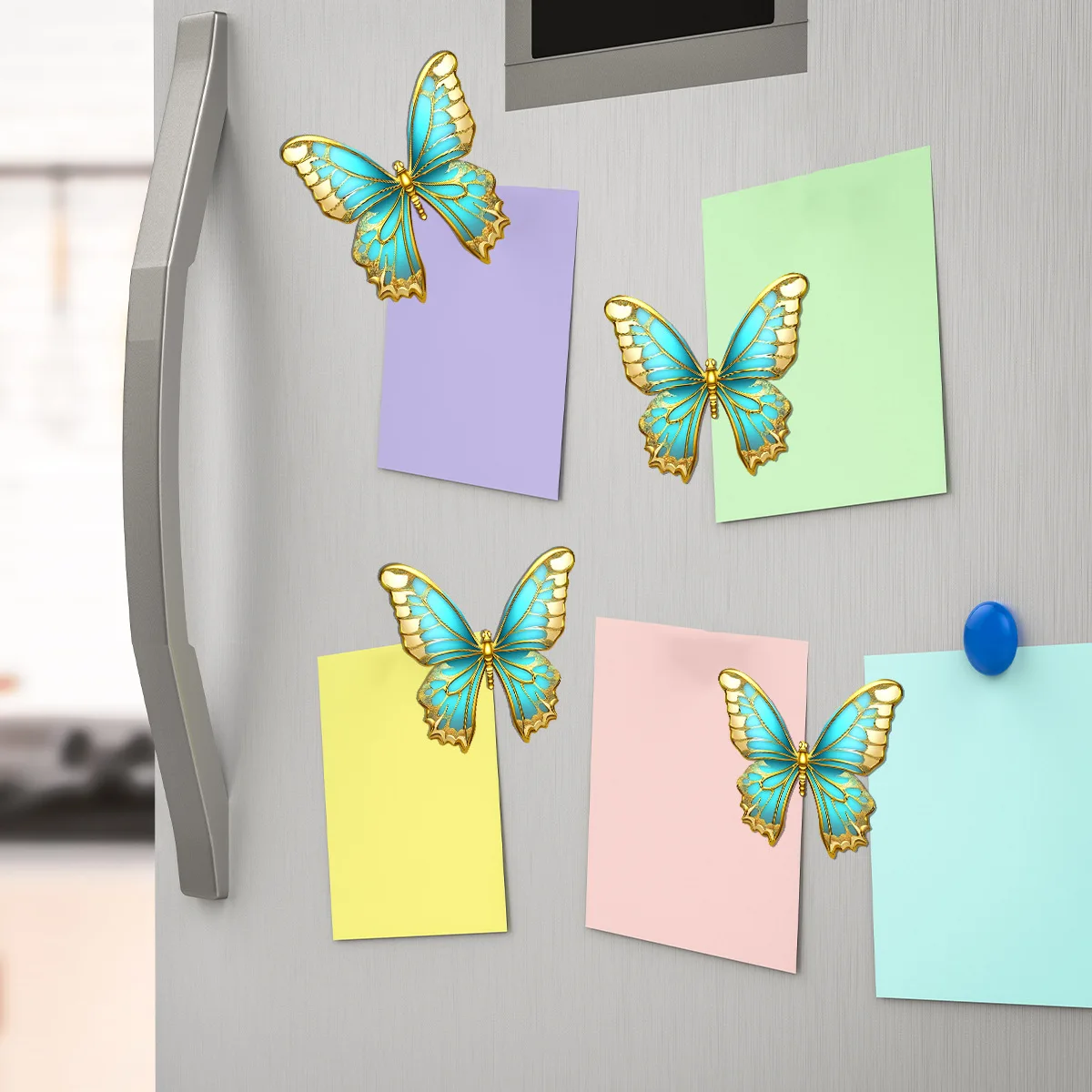 

Creative Cartoon Butterfly Magnetic Sticker Home Refrigerator Sticker Computer Decorative Sticker