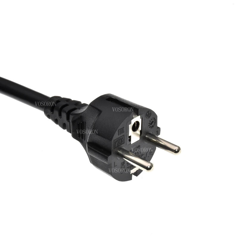 Euro Schuko to C15 Power Cord, EU Schuko CEE7/7 to IEC320 C15 Female Power Extension Cable Cord,10A/16A 250V