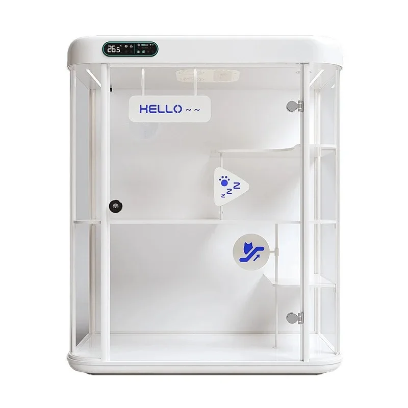 Pet Smart Cabin Constant Temperature Pet Space Cabin Cat Villa Fresh Air Deodorizing Cat Cage Household Cat Nest Warm  House