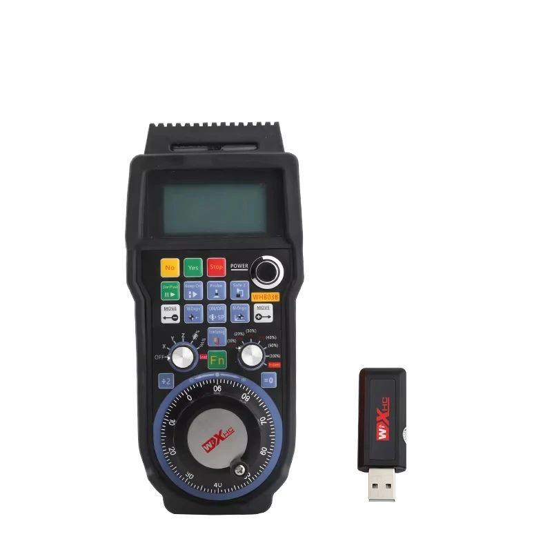 CNC WHB02 Hand‑held MPG Handwheel Wired Wireless for Ncstudio Engraver Router Remote Controller Replacement Control Handle Unit