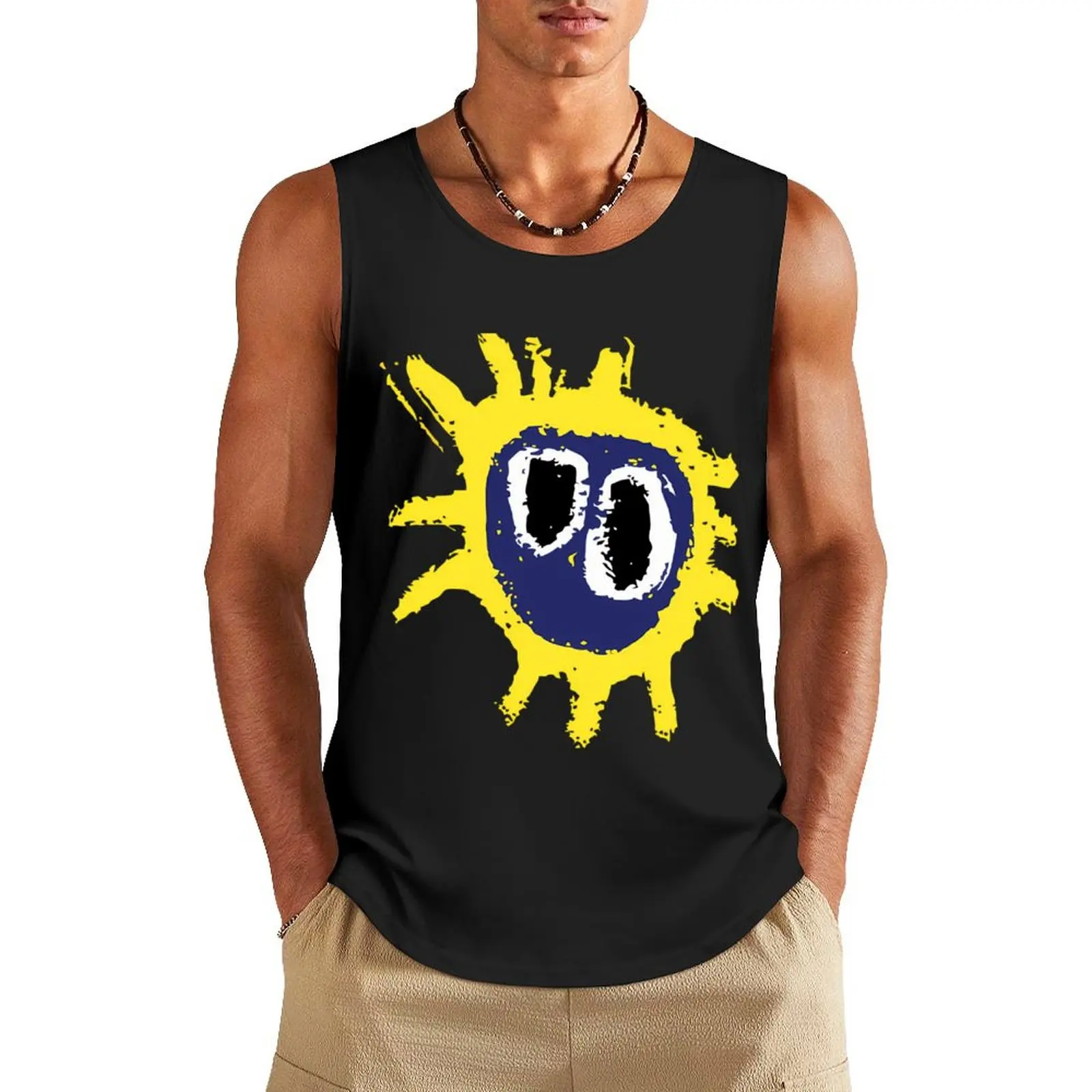 

Screamadelica Primal Tank Top t-shirts for men Men's clothing brands gym clothing