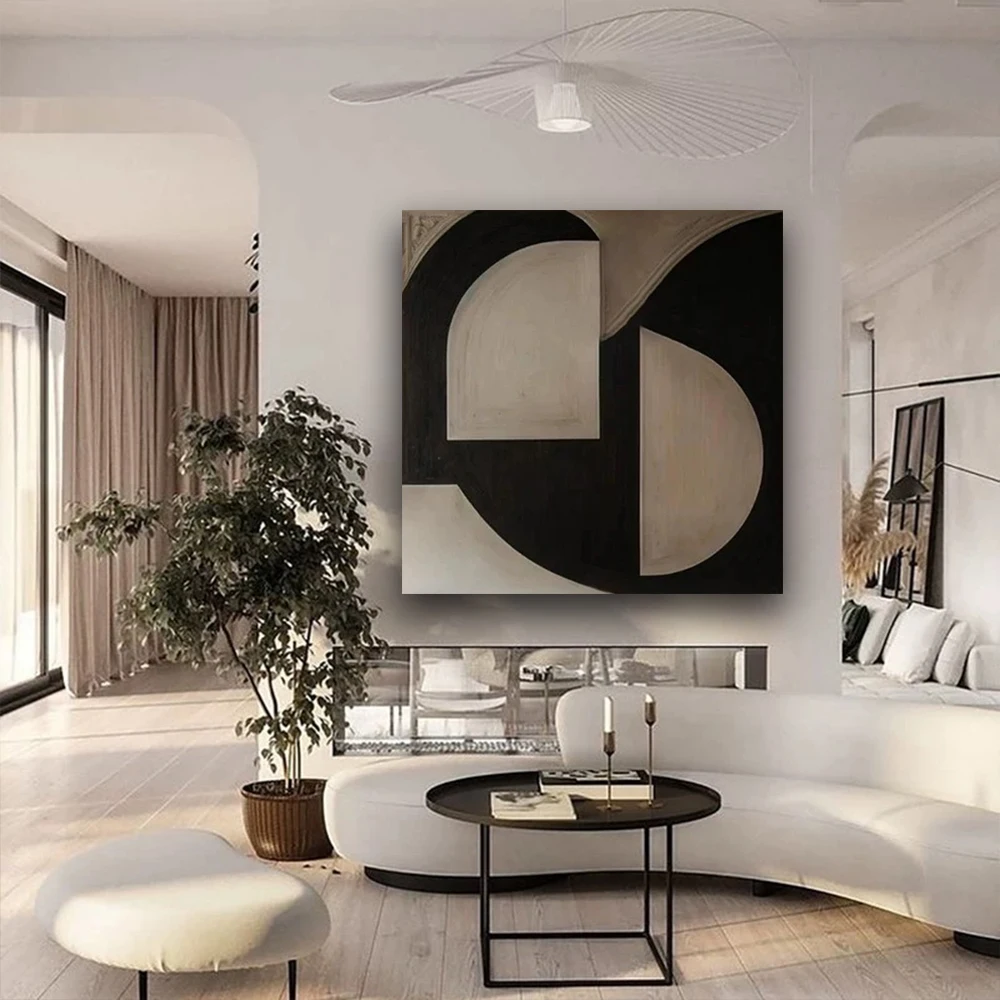 

100% Hand-Painted Large Abstract Thick Texture Oil Picture On Canvas Poster For Home Decor Wall Painting Accessories Living Room