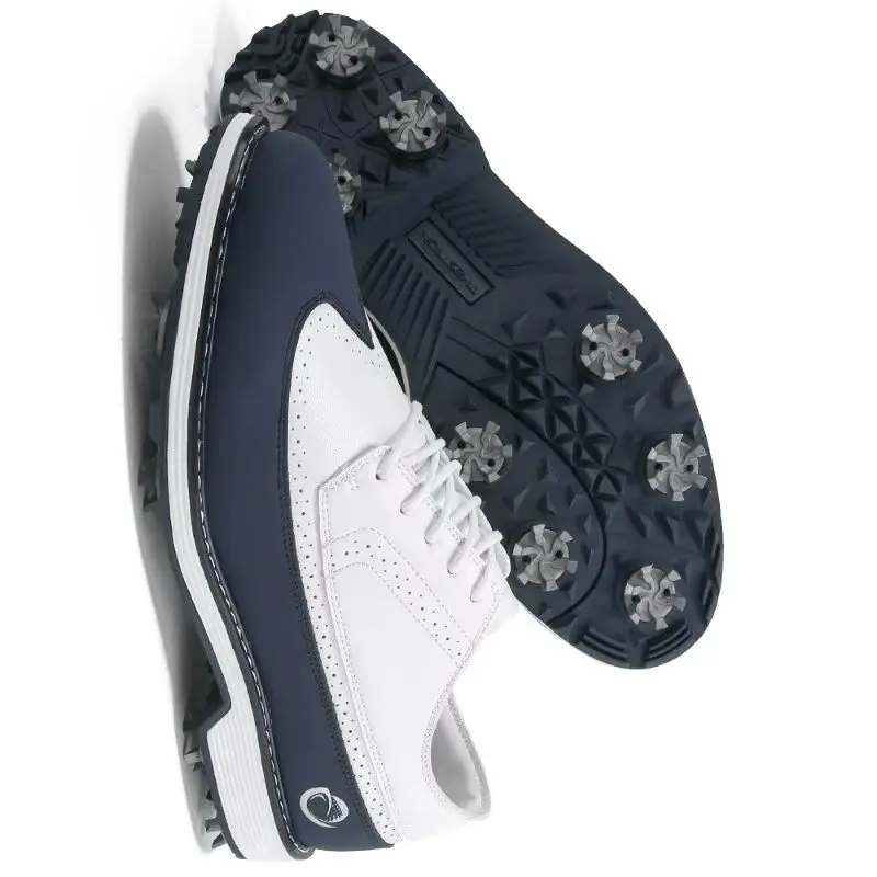 

2025 New Men Golf Training Shoes Anti-Slippery Spikes Golf Shoe Man Big Size Athletic Shoes Mens Leather Walking Shoe