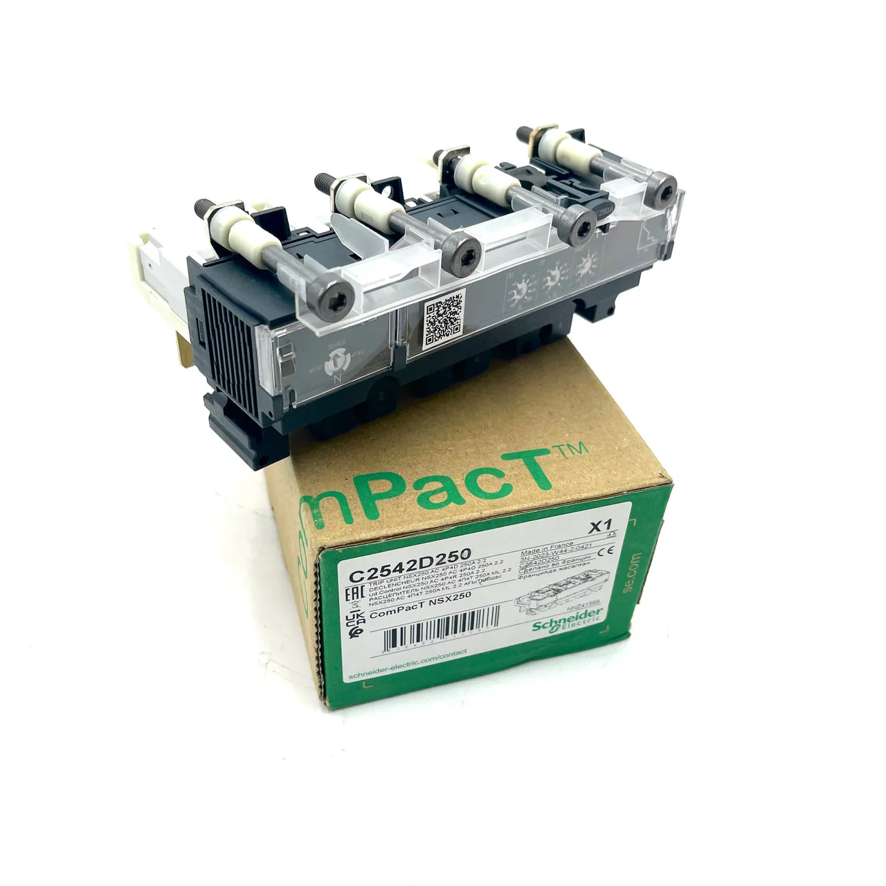 

C2542D250 TRIP UNIT NSX250 AC 4P4D 250A 2.2 Trip unit MicroLogic 2.2, ComPacT NSX250, 4 poles, electronic basic protections