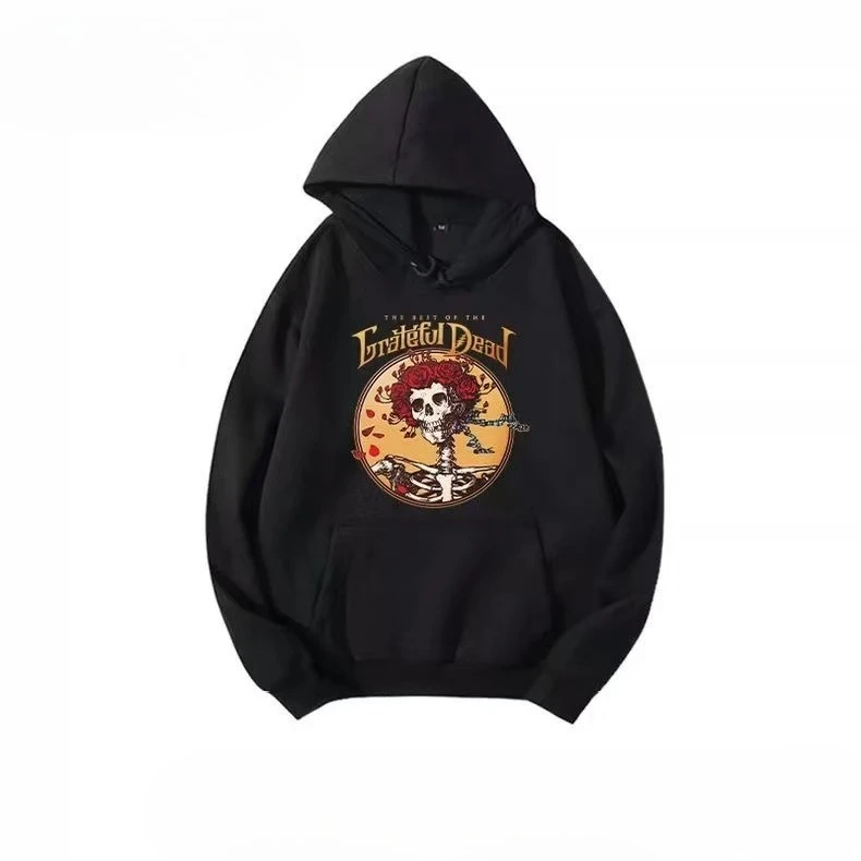

2025 Autumn/Winter rock band peripheral printed hooded sweatshirts loose and trendy streetwear for men and women