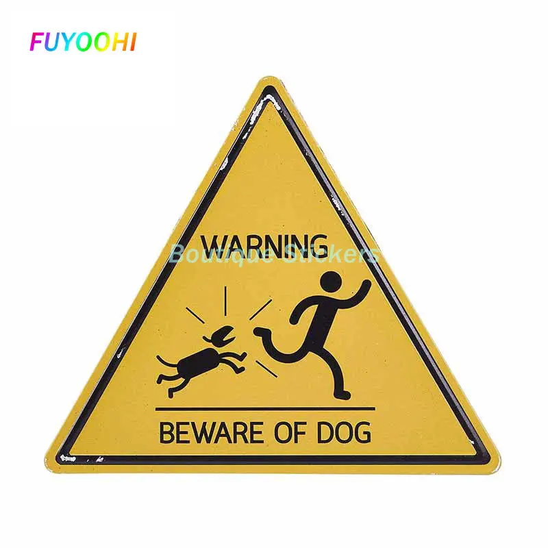 FUYOOHI Funny Stickers Home Beware of Dog Sign Dog Signs Warning Car Stickers Door Fence Window Motorcycle Decoration for Buick