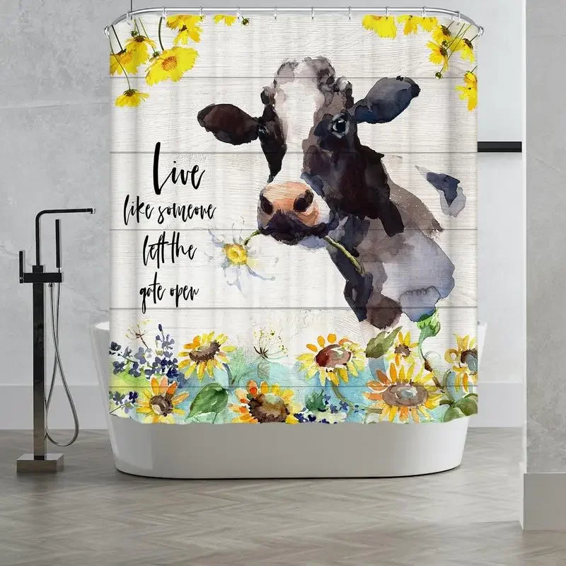 

Cartoon Shower Curtains Waterproof Cute Anime Shower Bathroom Curtains Quick Dry Kids Fabric Bath Cover Animal Curtains Bathroom