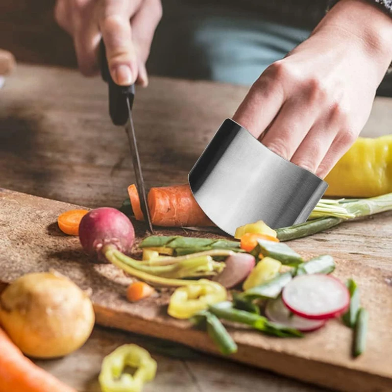 Stainless Steel Finger Guard, Multifunctional Finger Guard, Finger Guard For Cutting Food And Slicing, Finger Guard Easy To Use