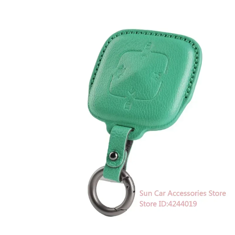 

For ZEEKR 001 X Car Key Case Cover Shell Protector Remote Smart Sheepskin Bag Keyring Keychain Keyless Entry Accessories