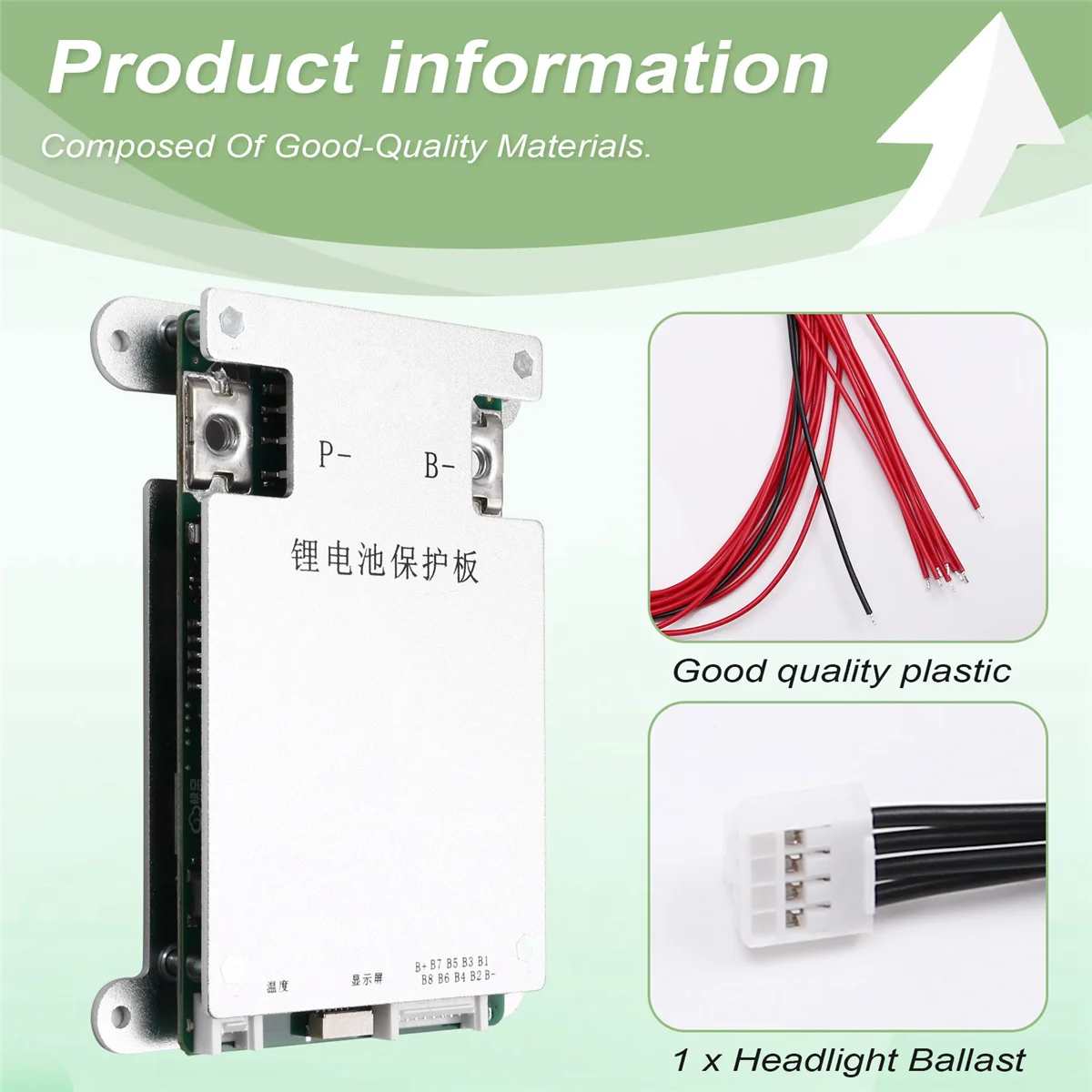 

Efficient BMS Lithium Battery Protection Board 4-8S 60A Li-Ion Active Balance