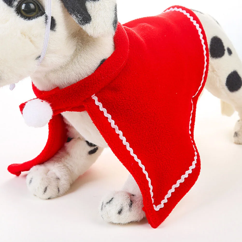 

Christmas Pet Cape Suit Small Dog Clothes Comfortable Durable for Party Photo Outdoor Costume Dog Clothes Pet Party Costume