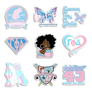 9pcs/Set Sorority Gamma Phi Delta Rosa claro azul de resina azul para la caja del teléfono de bricol 10 mejores ventas gamma phi delta - №8