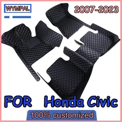 Car Floor Mats  For Honda Civic 2023 2022 2021 2020 2019 2018 2017 2016 2015 2014 2013 2012 2011 2010 2009-2007 car Accessories