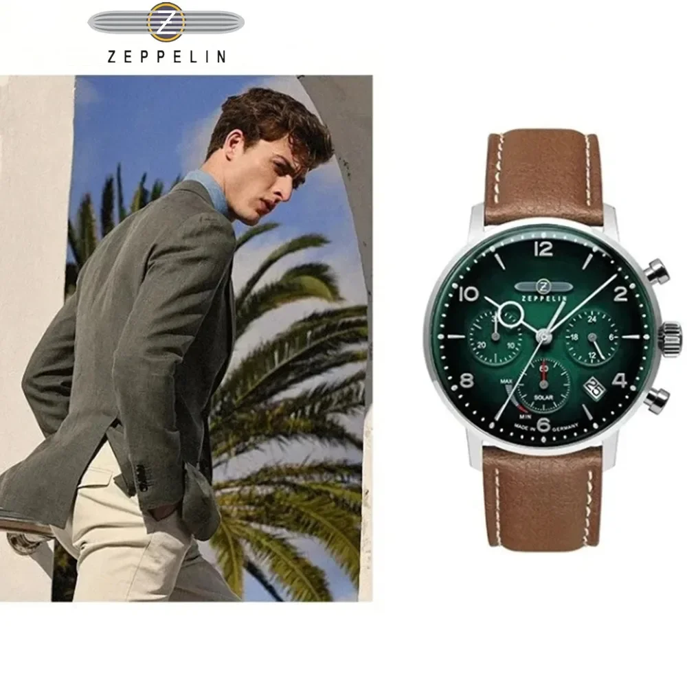 

Оригинальные заводские мужские кварцевые часы ZEPPELIN Hindenburg Series Premium Classic, роскошные дизайнерские мужские наручные часы для отдыха