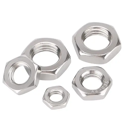 UNF 304 Stainless Steel Fine Tooth Thin Nuts M5 M6 M8 M10 M12 M14 M16 M18 M20 M22 Fine Thread Pitch Hex Nuts Pitch 1 1.25 1.5mm - Image 3