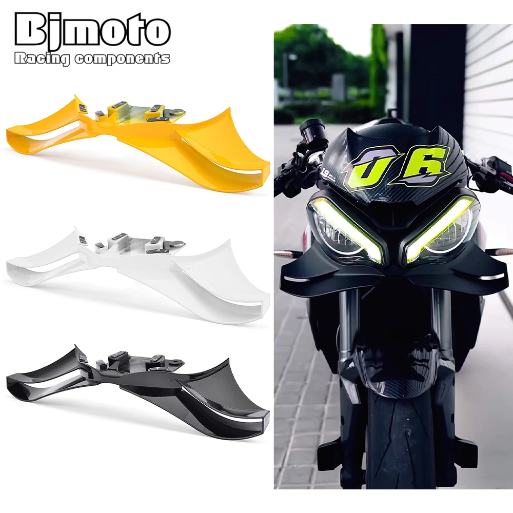 

Front Wing Fixed wing Spoiler Deflector Fairing Frontal Wing For Triumph Street Triple 765R 765RS 2025 2024 2023