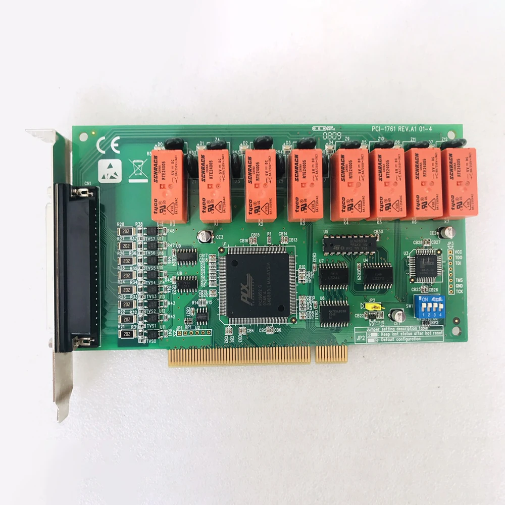 การ์ดเอาต์พุตรีเลย์ 8 ช่องคุณภาพสูง พร้อมอินพุตดิจิตอล สำหรับ Advantech PCI-1761 REV.A1