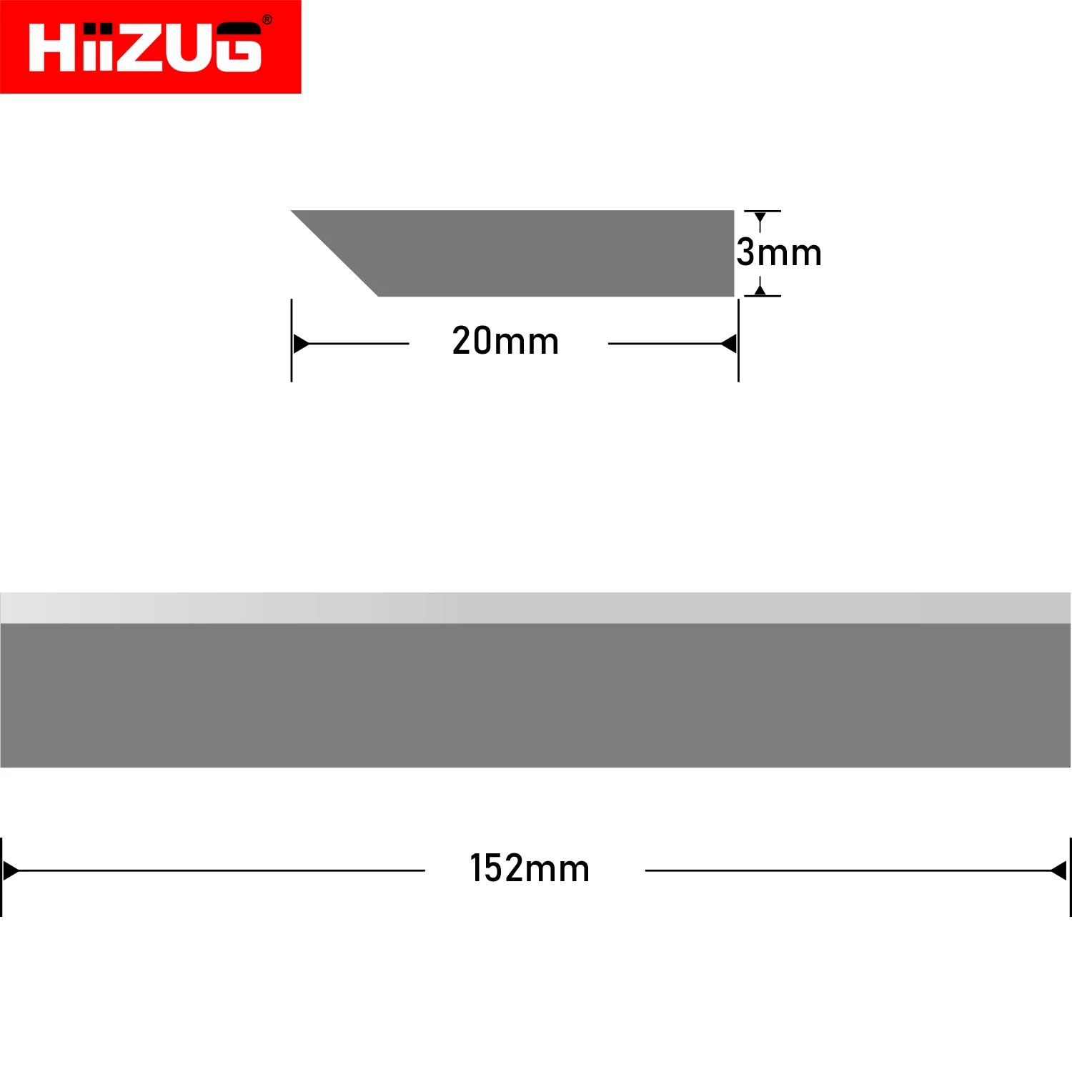 Imagem -03 - Hss-lâminas Plaina para Trabalhos em Madeira Parte Tamanho 152 mm x 20 mm x mm