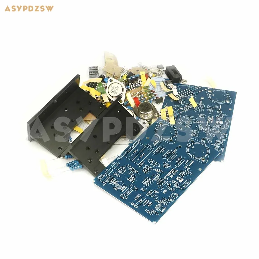 2-канальный клонный усилитель мощности QUAD405 с MJ15024 + угловой алюминиевый комплект «сделай сам»/готовая плата