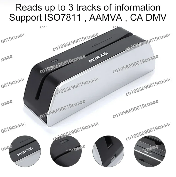 Msrx6-プログラム可能な磁気ストライプリーダー,書き込み,消去,hicoおよびlo-co