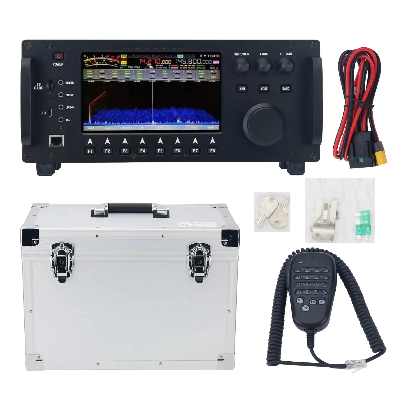 RS-998 Wolf SDR 100W HF+UV All Mode Transceiver Mobile Radio Boasts Built-in Antenna Tuner
