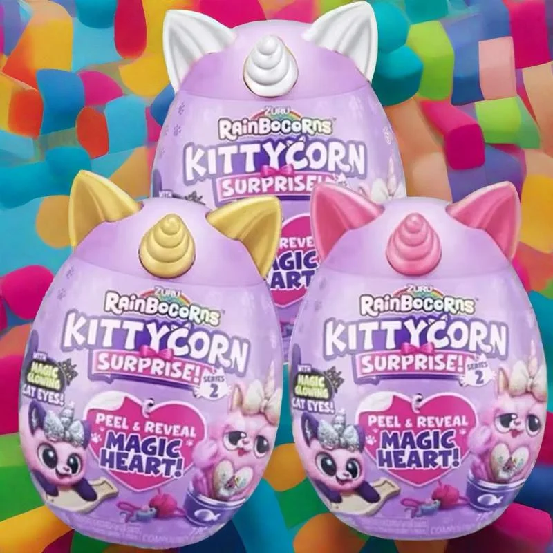 2025 nuevo genuino Zuru perro planeta cuarta generación Rainbocorns unicornio sorpresa huevo mágico caja ciega Linda muñeca niños juguetes regalo