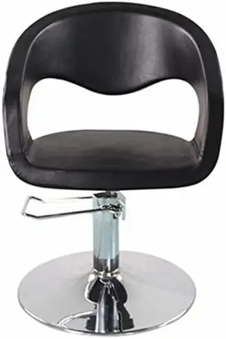 كرسي الحلاق كرسي صالون لمصفف الشعر كرسي تصفيف هيدروليكي كلاسيكي لمصفف الشعر باللون الأسود #3