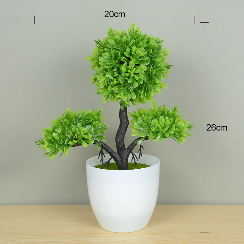 Artificial Mini Bonsai Potted Small Tree Fake Plant Ornament