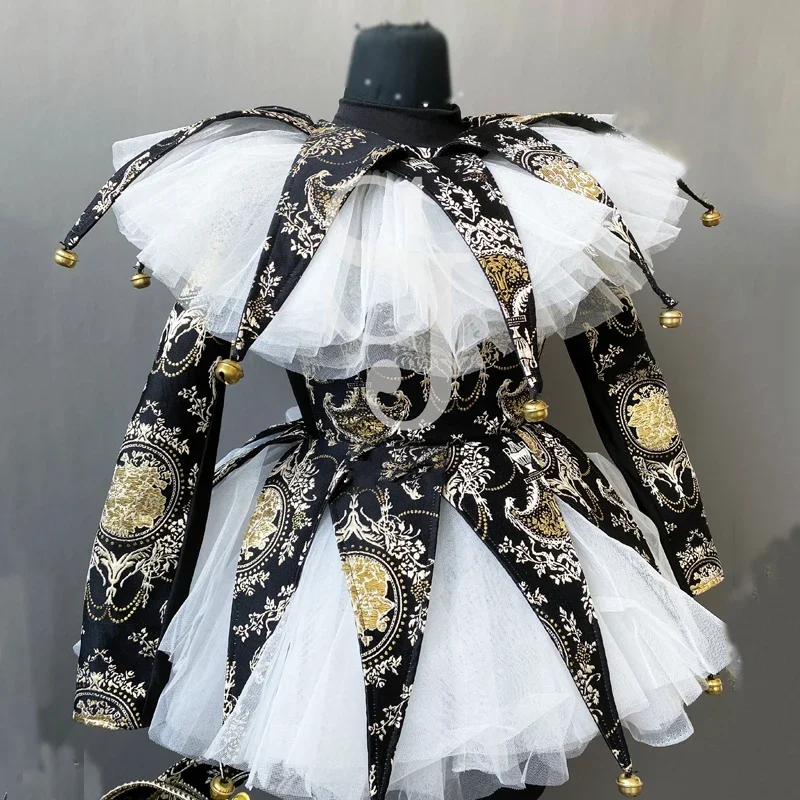 レトロな宮廷衣装ハロウィンコスプレチュチュドレスポールダンス衣装女性ナイトクラブ DJ DS パーティーステージパフォーマンス着用 XS4970