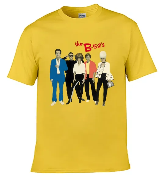 Vtg The B-52’s Band Live On Tour Cotton Yellow T Shirt Unisex All Size 1A304