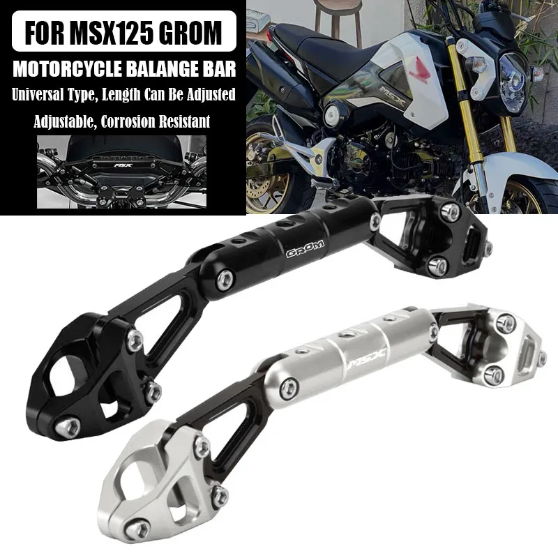 

For HONDA GROM MSX125 MSX 125 Motorcycle Crossbar Handlebar Bracket Phone Stand GPS Holder Accessories Multifunction Crossbar