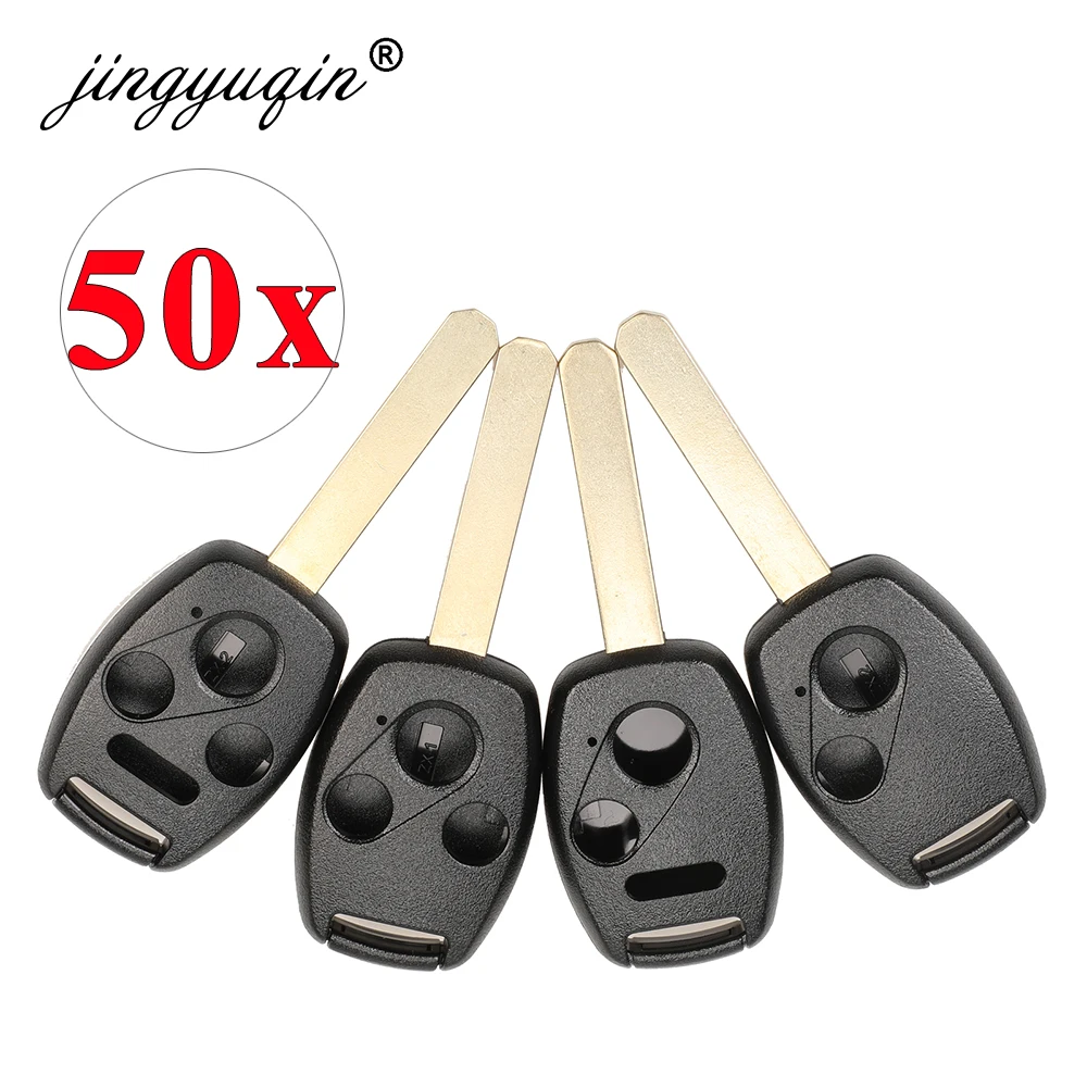 jingyuqin 50PCS/LOT 2 /2+1 /3 /3+1 BUTTONS REMOTE KEY SHELL FOR HONDA ACCORD FIT CAR KEY FOB CASE( USA REGULATIONS )