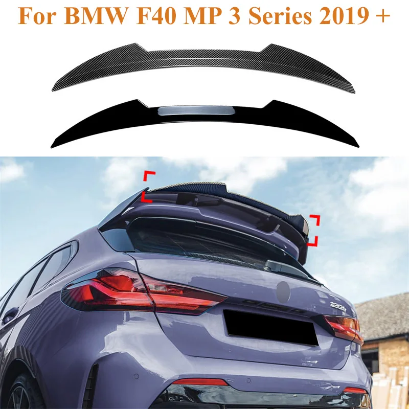 

For BMW F40 MP 3 Series 2019 + Tail Tailgate Splitter Lip Spoilers Rear roof Trunk top Spoiler Small Wing DUCK Tail DUCKBILL